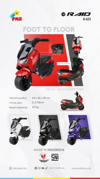 Gambar Mainan Motor Dorong Anak PMB K 613 K613 RAID YAMAHA NMAX N-MAX - Putih dari distributorsepeda undefined 1 Tokopedia