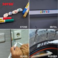 Gambar SPIDOL PUTIH JOYKO WHITE PERMANENT PAINT MARKER PERMANEN PER PCS dari firstmed.id undefined 4 Tokopedia