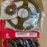Gambar i-one PAKET GEAR SET THUNDER 125 GIR SET THUNDER 125 SPROCKET SET THUNDER Motorcycle CHAIN KIT THUNDER-125 428-120L 14T-45T Gear Depan & Belakang UK 428-120L Rantai Sepeda dari ALYA MOTOR PARTS undefined 3 Tokopedia