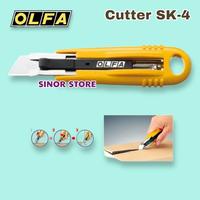 Gambar OLFA SAFETY Cutter SK-4 Self Retracting Pisau Ditarik Pegas Otomatis dari SINOR Store undefined 1 Tokopedia
