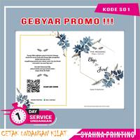 Gambar cetak Undangan pernikahan terbaru murah aesthetic unik - KARTU UCAPAN dari Syahna Printing undefined 2 Tokopedia
