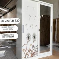 Gambar Lemari Pakaian Besi Sliding 2 Pintu Lebar 120 Ready Makassar dari KembarJayaMebel undefined 2 Tokopedia