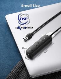 Gambar UGREEN USB Hub USB To USB 3.0 Super Speed Up To 5Gbps - 10915 Black dari DNP Smart Solution undefined 4 Tokopedia