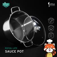 Gambar Royal Life Saucepot 16cm / Panci masak stainless/1.5ltr dari Stilus Kitchen undefined 1 Tokopedia