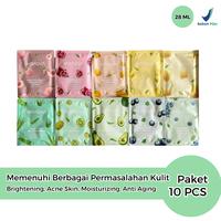 Gambar Paket 10 pcs Masker Wajah Bioaqua Sheet Mask BPOM Masker Topeng dari Valove.id undefined 1 Tokopedia