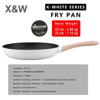Gambar X&W Cookware Amercook Wajan Fry Pan Cast Aluminium White Series Anti Lengket - 26 cm dari X&W undefined 3 Tokopedia