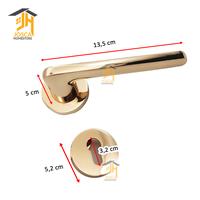 Gambar Gagang Kunci Pintu Gaya Eropa/ Elegant GOLD Full Set PREMIUM dari Josca Homestore undefined 4 Tokopedia