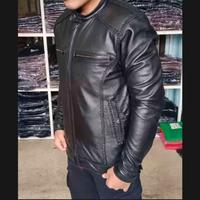 Gambar Jaket Kulit Sulam Kambing Garut - Abu-abu, XXL dari Leopard Leather Craft undefined 3 Tokopedia