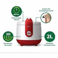 Gambar Rice Cooker 2L PHILIPS HD-3119/30/31/32 - Ungu dari CBR Elektronik Batam undefined 2 Tokopedia