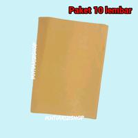 Gambar Paket 10 Lembar Sampul Buku Kertas Warna Cokelat Polos - Uk BOXY dari IKHTIAR AJA undefined 2 Tokopedia