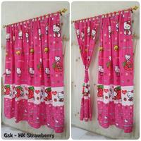 Gambar GORDEN TALI + RENDA KARAKTER HELLO KITTY STRAWBERRY - HK STRAW PINK dari Grosirshop86 undefined 1 Tokopedia