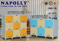 Gambar Lemari Plastik Napolly Locker Box 3 & 2 Susun Flip - Lemon 3309 dari Grosir furniture depok undefined 1 Tokopedia