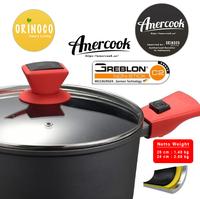 Gambar Amercook Casserole with G type Glass Lid Panci Anti Lengket - 24CM dari Orinoco Smart Living undefined 5 Tokopedia