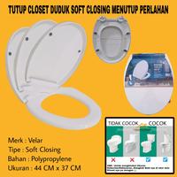 Gambar Tutup Kloset Duduk Closet Toilet Seat Cover Soft Close Menutup Perlahan Plastik Pvc dari LINOVATION STORE undefined 1 Tokopedia