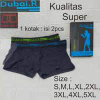 Gambar BOXER PRIA/COWOK DUBAI.R DS 02-001 SIZE S-5XL (ISI 2 PCS) - XXXL dari TOKO DBR 88 STORE undefined 3 Tokopedia