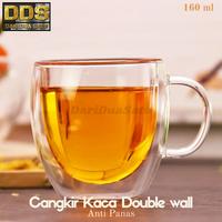 Gambar Gelas Cangkir Teh Kopi Kaca Anti Panas Tea Cup Mug Double Wall Glass - 250 ml dari DariDuaSatu undefined 2 Tokopedia