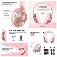 Gambar Fantech WH01 Wireless Bluetooth Gaming Headset Headphone game WH 01 - Pink dari Click & Go Tokopedia undefined 2 Tokopedia