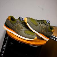 Gambar sepatu sneakers pria casual new balance 574 green orange - 39 dari Pootstepsid undefined 1 Tokopedia