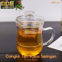 Gambar Gelas Cangkir Teh Kaca Tea Cup Mug With Infuser Filter - 420 ML (KACA) dari DariDuaSatu undefined 4 Tokopedia