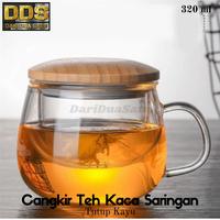 Gambar Gelas Cangkir Teh Kaca Tea Cup Mug With Infuser Filter - 420 ML (KACA) dari DariDuaSatu undefined 2 Tokopedia