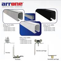 Gambar Paket Folding Rail/Rel Pintu Lipat Sliding Aluminium Gantung - PUTIH - 2 Meter (1sisi) dari ELLPRO SEALANT & TOOLS undefined 1 Tokopedia