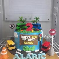 Gambar Cake Birthday Tayo / Kue ulang tahun bis tayo / custom cake - brownies, Diameter 24 dari Coklin.Choco undefined 5 Tokopedia