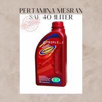 Gambar PERTAMINA MESRAN SAE 40 1 Liter -OLI MESIN MOBIL- dari Aneka Lumas Surabaya undefined 1 Tokopedia