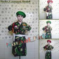 Gambar . BAJU SERAGAM KARNAVAL PROFESI TENTARA DORENG / LORENG PUTRI TK - SD - Loreng Putri, 2 dari BUSANA BERKILAU undefined 3 Tokopedia