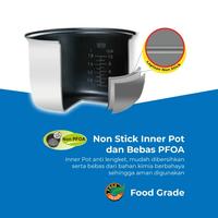 Gambar MAGIC COM MIYAKO MCM528 / MCM 528 RICE COOKER PENANAK NASI 1.8 LITER - Silver Flower dari SaranaGemilang undefined 4 Tokopedia