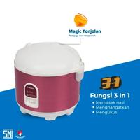 Gambar MAGIC COM MIYAKO MCM528 / MCM 528 RICE COOKER PENANAK NASI 1.8 LITER - Silver Flower dari SaranaGemilang undefined 3 Tokopedia