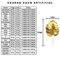Gambar (P1) Daun Artificial / Daun Gold / Daun Hias / Daun Plastik / Daun Mas - HYDR BOLA BESAR dari HASANSCOM undefined 4 Tokopedia