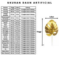 Gambar (P1) Daun Artificial / Daun Gold / Daun Hias / Daun Plastik / Daun Mas - HYDR BOLA BESAR dari HASANSCOM undefined 3 Tokopedia