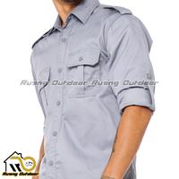 Gambar Baju Kemeja PDL PDH Abu abuLengan Panjang PNS ASN Dinas Gunung Militer - Abu-abu, S dari Ruang Outdoor undefined 4 Tokopedia