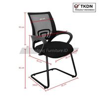 Gambar Kursi Kerja Hadap Kursi Kantor Staff Kursi Belajar Tanpa Roda Insperra Livo U dari Gudang Furniture_NEW undefined 2 Tokopedia