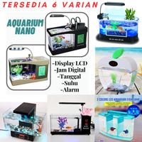 Gambar Mini Aquarium Nano USB Akuarium Dekstop Meja - 3 Sekat Ungu dari Jakarta Hobby undefined 1 Tokopedia