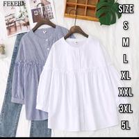 Gambar ELENDO BLOUSE Atasan Wanita  Jumbo Big Size - Salur Atas, M dari KIMS-Shop_NEW undefined 1 Tokopedia
