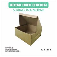 Gambar Kotak Fried Chicken Kraft Laminasi Food Grade Polos 13 x 12 x 6 dari Rahmah Tas Kertas dan Kemasan undefined 1 Tokopedia