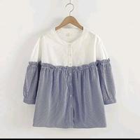Gambar ELENDO BLOUSE Atasan Wanita  Jumbo Big Size - Salur Atas, M dari KIMS-Shop_NEW undefined 4 Tokopedia