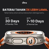Gambar Ultra Watch Series 8 PRO+ Bluetooth Smartwatch by Ultra Official Store - Ocean - Black dari UltraPods Indonesia undefined 2 Tokopedia