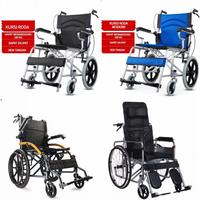 Gambar kursi roda lipat portable traveling kursi roda medis - kr 104 hitam dari RA_INDO GROSIR undefined 1 Tokopedia
