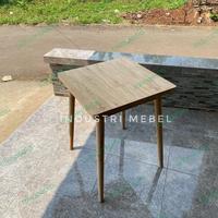 Gambar Meja Makan Cafe Resto Kayu Jati Tebal Top 3cm Asli - Meja Cafe Retro dari IndustriMebel undefined 2 Tokopedia