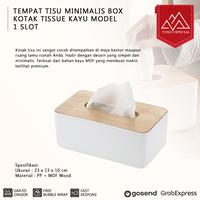 Gambar TEMPAT TISU MINIMALIS BOX KOTAK TISSUE KAYU MODEL 1 SLOT dari Toso Mart undefined 1 Tokopedia