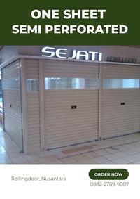 Gambar Semi kombinasi rolling door one sheet semi perforated dari Rollingdoor Nusantara undefined 5 Tokopedia