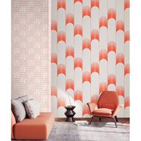 Gambar Wallpaper Dinding Korea Modern Vektor Per Spiral Abu Orange Cream Gold - STP10272-3 dari Mansion Wallpaper undefined 3 Tokopedia