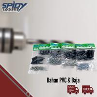 Gambar SPIDY Paku Sekrup Set Tembok Semen S5 - S12 Skrup Dinding Beton - S5 25 set dari MST TOOLS undefined 4 Tokopedia