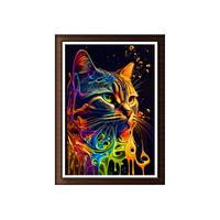 Gambar Hiasan Dinding Kucing/Cat Amazing Colorful WallArt Poster Modern YD176 - 12R 30 X 40 CM dari YoomDeco undefined 1 Tokopedia