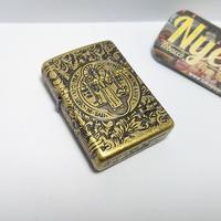 Gambar Zippo 29719 St. Benedict Design Antique Brass / Antique / Brass dari Nyenius Depok undefined 4 Tokopedia