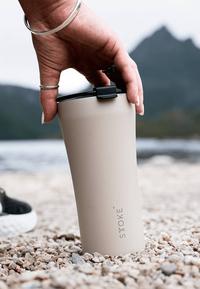 Gambar Botol Minum Sttoke Leakproof Powder Coating Insulated Ceramic Cup 12oz - Mousse Taupe dari Revive Official undefined 2 Tokopedia