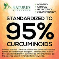 Gambar Natures Nature's Nutrition Turmeric Curcumin 1950Mg With BioPerine - 180 Caps 2600mg dari Top Shelf Vitamins undefined 3 Tokopedia
