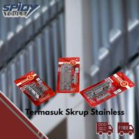 Gambar Grendel Slot Pintu Stainless Steel 2-4inch Set Termasuk Sekrupnya - 2 inch / 5cm dari MST TOOLS undefined 5 Tokopedia